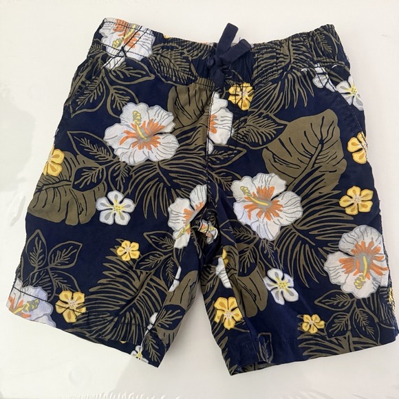 Gymboree Other - Gymboree tropical print drawstring shorts Toddler 4T Hawaiian EUC 100% Cotton